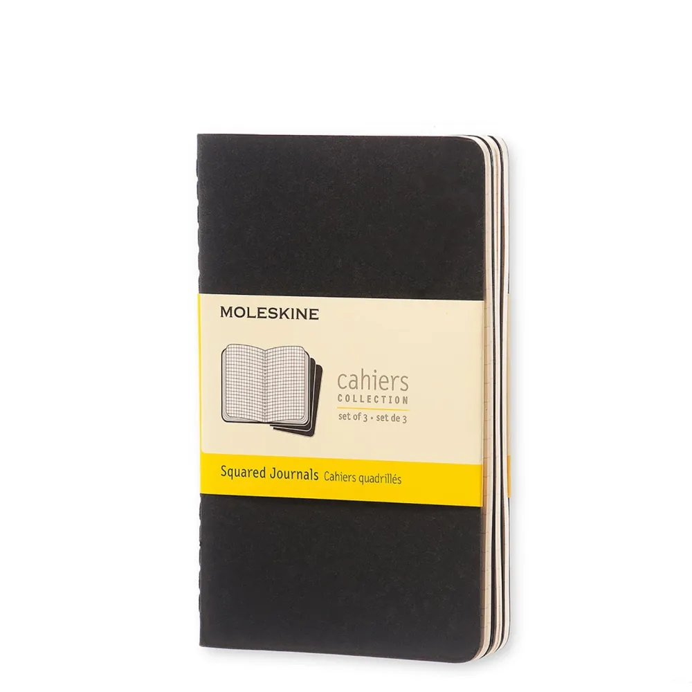 Moleskine Zestaw notatników w kratkę A6 - - czarne 3 szt. > Notatniki W Kratkę
