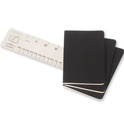 Moleskine Zestaw notatników w kratkę A6 - - czarne 3 szt. ><noscript><img width=
