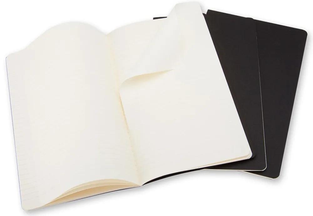 Moleskine Zestaw notatników w linie A6 - - czarne, 3 szt. > Notatniki W Linie