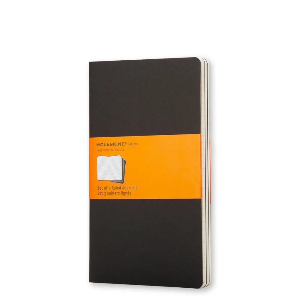 Moleskine Zestaw notatników w linie A6 - - czarne, 3 szt. > Notatniki W Linie