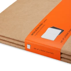 Moleskine Zestaw notatników w linie A5 - - kraft 3 szt.