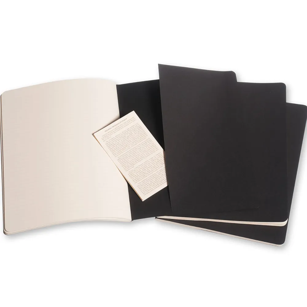 Moleskine Zestaw notatników w linie XL - - czarne 3 szt. > Notatniki W Linie