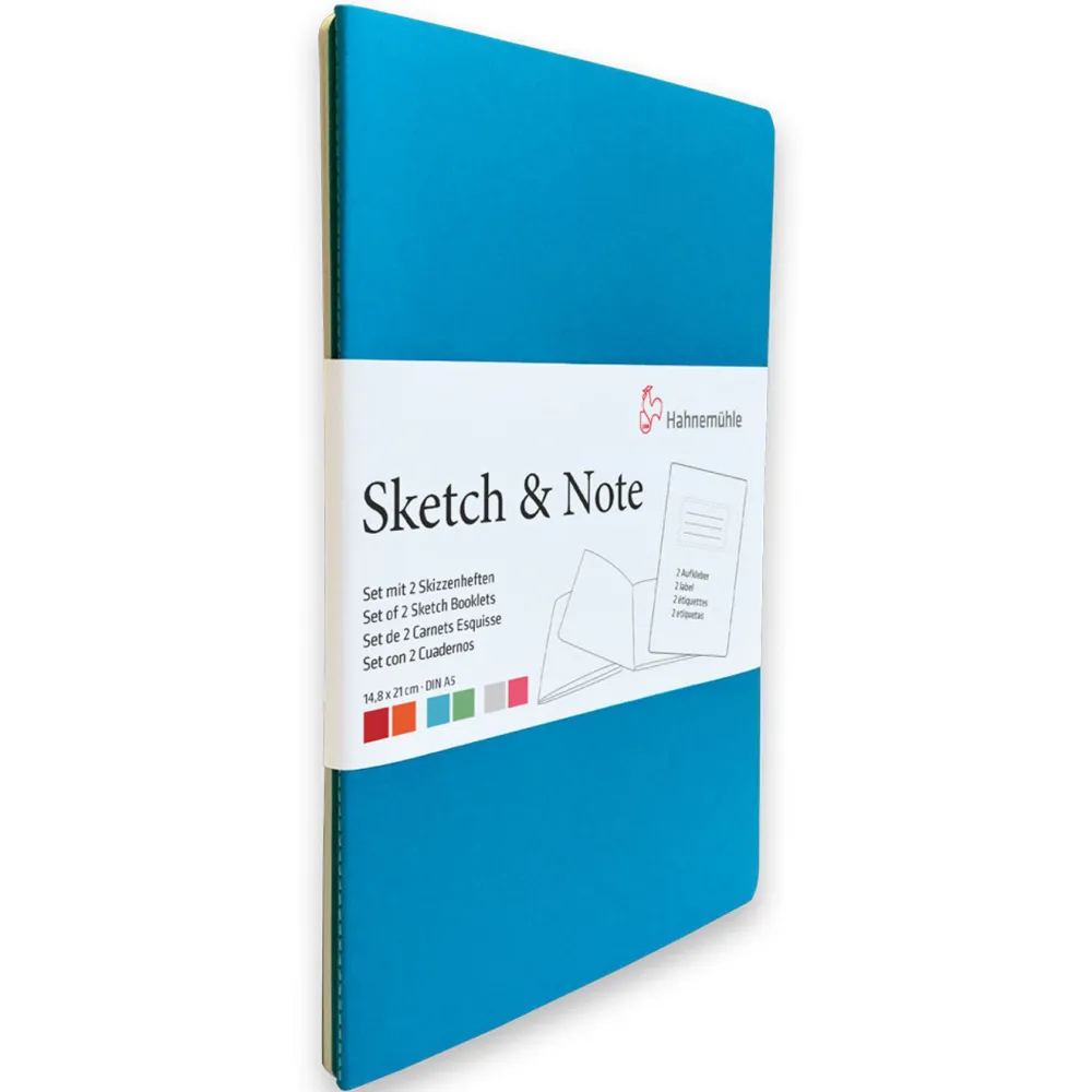 Hahnemuhle Zestaw notesów A5 - Hahnemühle - Blue Bundle 125 g/m2 2 szt. > Bloki Szkicowe