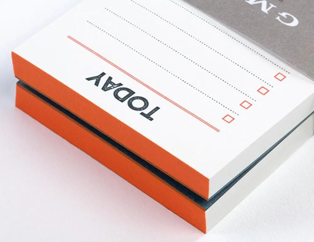 Gmund Zestaw notesów Letterpress - - Neon Orange 2 szt.