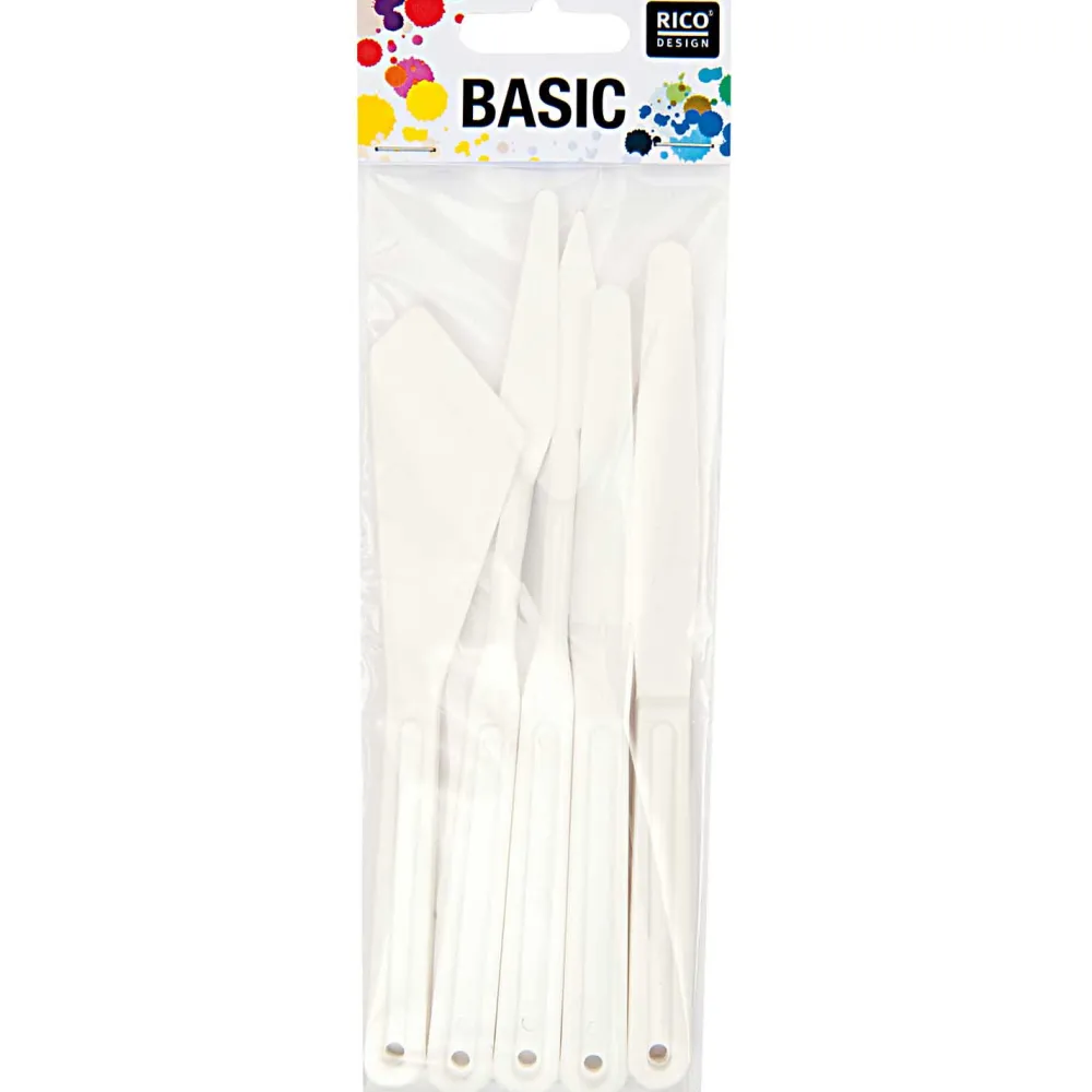 Rico Design Zestaw noży i szpachelek plastikowych - - 6 szt. > Szpachelki