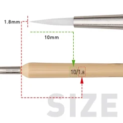 HIMI Zestaw okrągłych pędzli syntetycznych Detail - - 5 szt.
