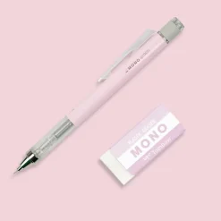 Tombow Zestaw ołówek MONO Graph + gumka - - Pink ><noscript><img width=