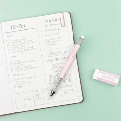 Tombow Zestaw ołówek MONO Graph + gumka - - Pink ><noscript><img width=