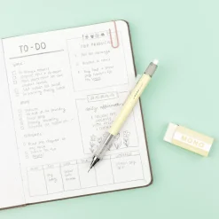 Tombow Zestaw ołówek MONO Graph + gumka - - Cream Yellow