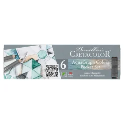 Cretacolor Zestaw ołówków akwarelowych Aqua Graph Color - - 6 szt.