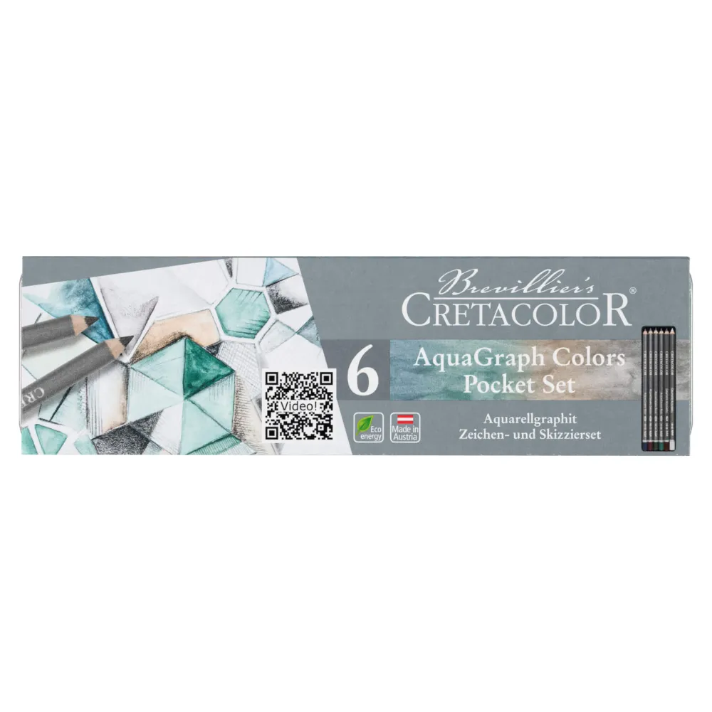 Cretacolor Zestaw ołówków akwarelowych Aqua Graph Color - - 6 szt.