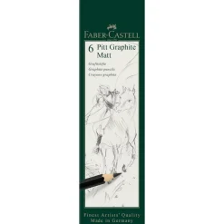 Faber-Castell Zestaw ołówków grafitowych Pitt Graphite Matt - - 6 szt.