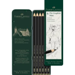 Faber-Castell Zestaw ołówków grafitowych Pitt Graphite Matt - - 6 szt.