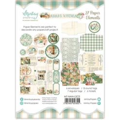 Mintay by Karola Zestaw papierowych tagów - Mintay - Nana's Kitchen, 27 szt.