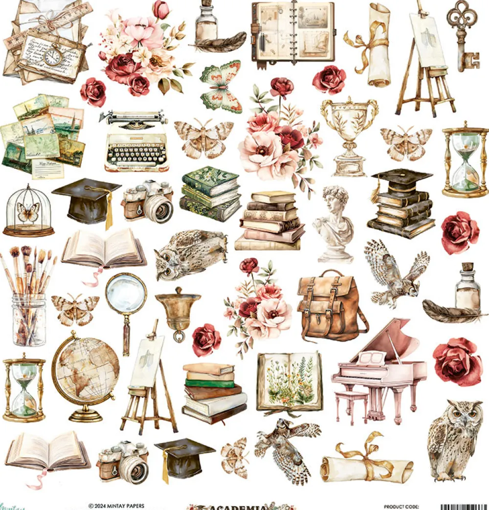Mintay by Karola Zestaw papierów do scrapbookingu 15,2 x 15,2 cm - Mintay - Academia > Papiery Do Scrapbookingu