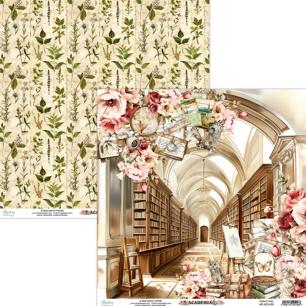 Mintay by Karola Zestaw papierów do scrapbookingu 15,2 x 15,2 cm - Mintay - Academia > Papiery Do Scrapbookingu