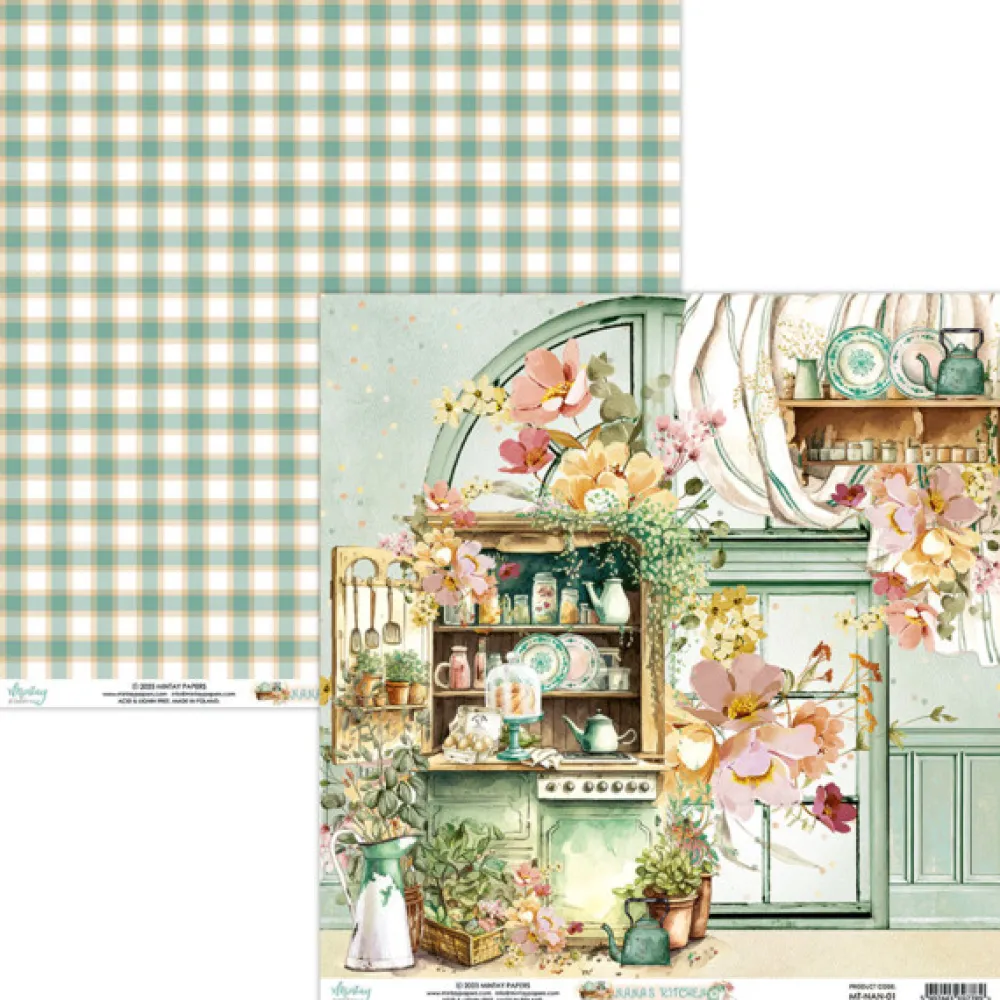 Mintay by Karola Zestaw papierów do scrapbookingu 30,5 x 30,5 cm - Mintay - Nana's Kitchen > Papiery Do Scrapbookingu
