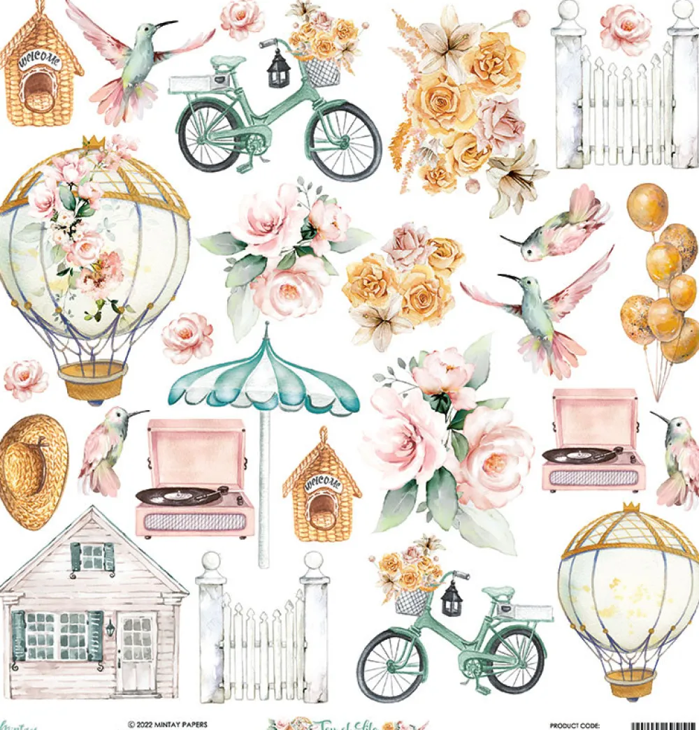 Mintay by Karola Zestaw papierów do scrapbookingu 30,5 x 30,5 cm - Mintay - Joy of Life