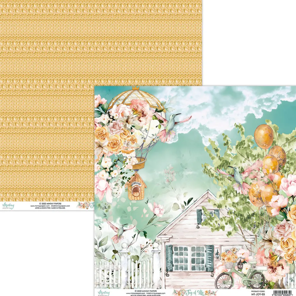 Mintay by Karola Zestaw papierów do scrapbookingu 30,5 x 30,5 cm - Mintay - Joy of Life