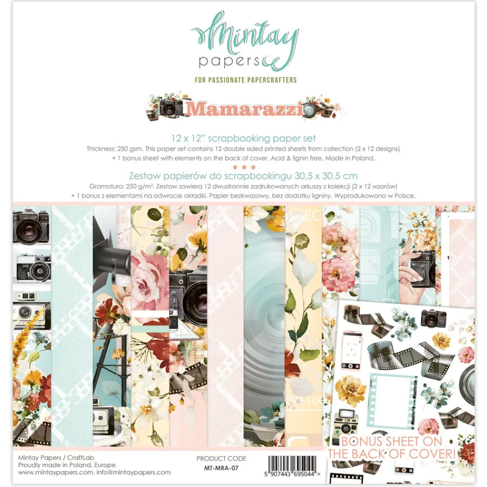 Mintay by Karola Zestaw papierów do scrapbookingu 30,5 x 30,5 cm - Mintay - Mamarazzi