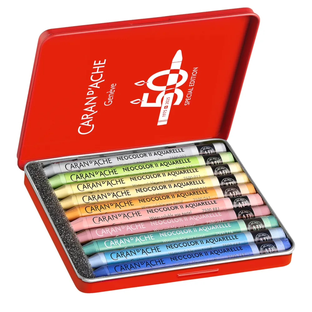Caran d'Ache Zestaw pasteli akwarelowych Neocolor II Pastel - - 10 szt.