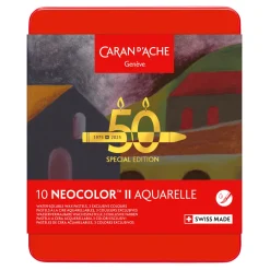 Caran d'Ache Zestaw pasteli akwarelowych Neocolor II Dark - - 10 szt. ><noscript><img width=