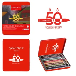 Caran d'Ache Zestaw pasteli akwarelowych Neocolor II Dark - - 10 szt. ><noscript><img width=