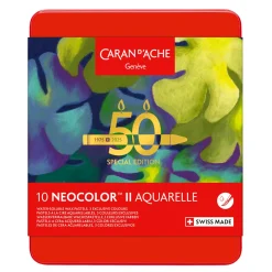 Caran d'Ache Zestaw pasteli akwarelowych Neocolor II Lush - - 10 szt.
