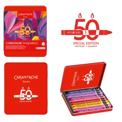 Caran d'Ache Zestaw pasteli akwarelowych Neocolor II Pop - - 10 szt.