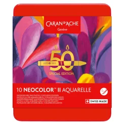 Caran d'Ache Zestaw pasteli akwarelowych Neocolor II Pop - - 10 szt.