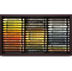 Caran d'Ache Zestaw pasteli akwarelowych Neocolor II w drewnianej walizce - - 84 szt.