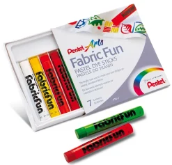 Pentel Zestaw pasteli do ozdabiania tkanin - - 7 kolorów > Pastele