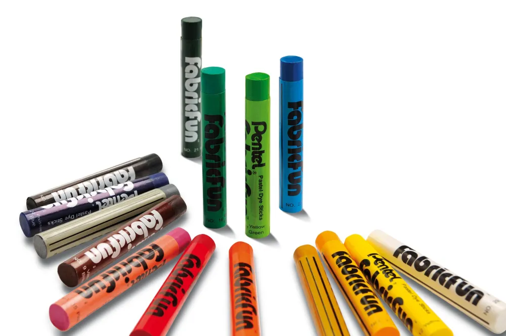 Pentel Zestaw pasteli do ozdabiania tkanin - - 15 kolorów