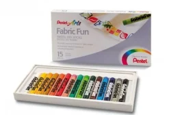 Pentel Zestaw pasteli do ozdabiania tkanin - - 15 kolorów