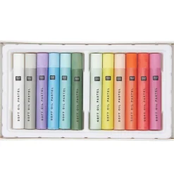 Rico Design Zestaw pasteli olejnych Pastel & Neon - - 12 kolorów ><noscript><img width=