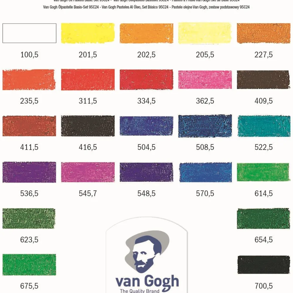 Van Gogh Zestaw pasteli olejnych - - 24 kolory > Pastele