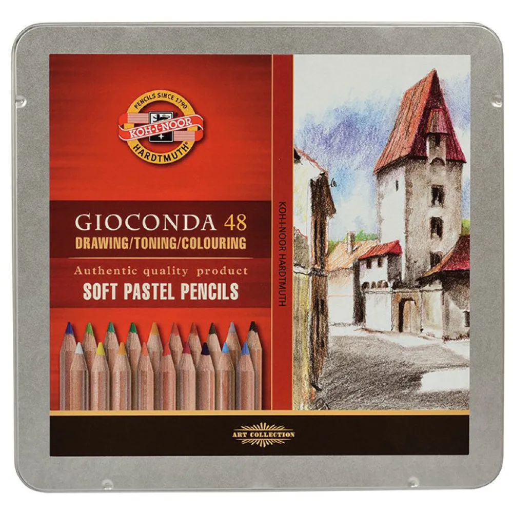 KOH-I-NOOR Zestaw pasteli suchych Gioconda - - 48 kolorów > Pastele