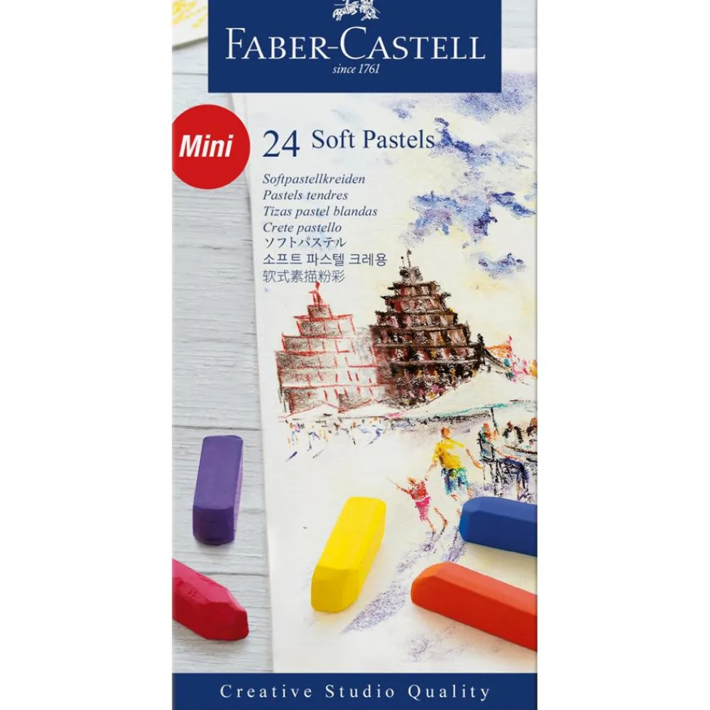 Faber-Castell Zestaw pasteli suchych Mini Creative Studio - - 24 kolory