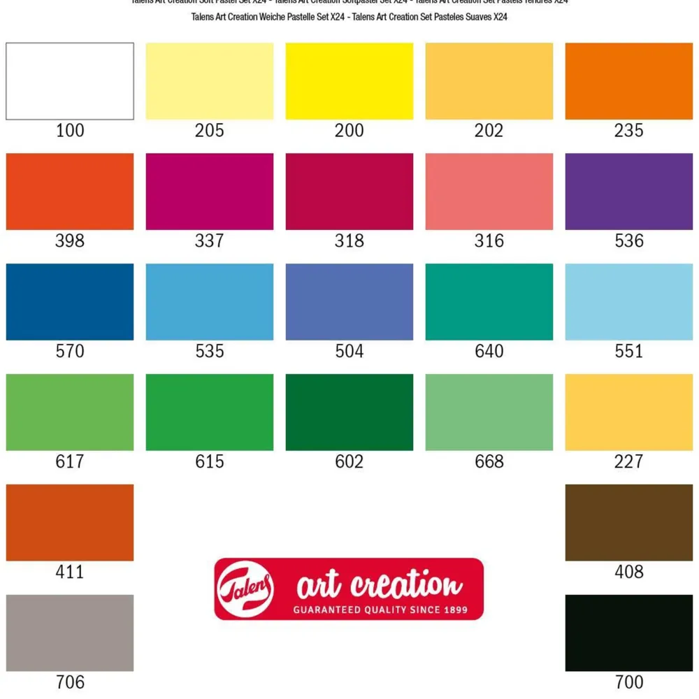 Talens Art Creation Zestaw pasteli suchych - - 24 kolory