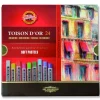 KOH-I-NOOR Zestaw pasteli suchych Toison D'or - - 24 kolory > Pastele