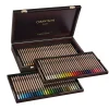 Caran d'Ache Zestaw pasteli suchych w kredce Pastel Pencil w drewnianej walizce - - 84 szt. > Pastele