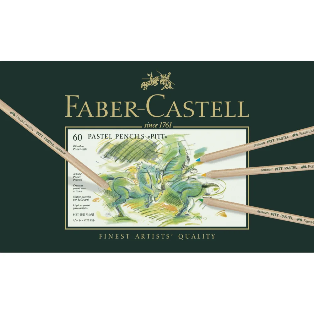 Faber-Castell Zestaw pasteli suchych w kredce Pitt Pastel - - 60 kolorów > Pastele|Kredki