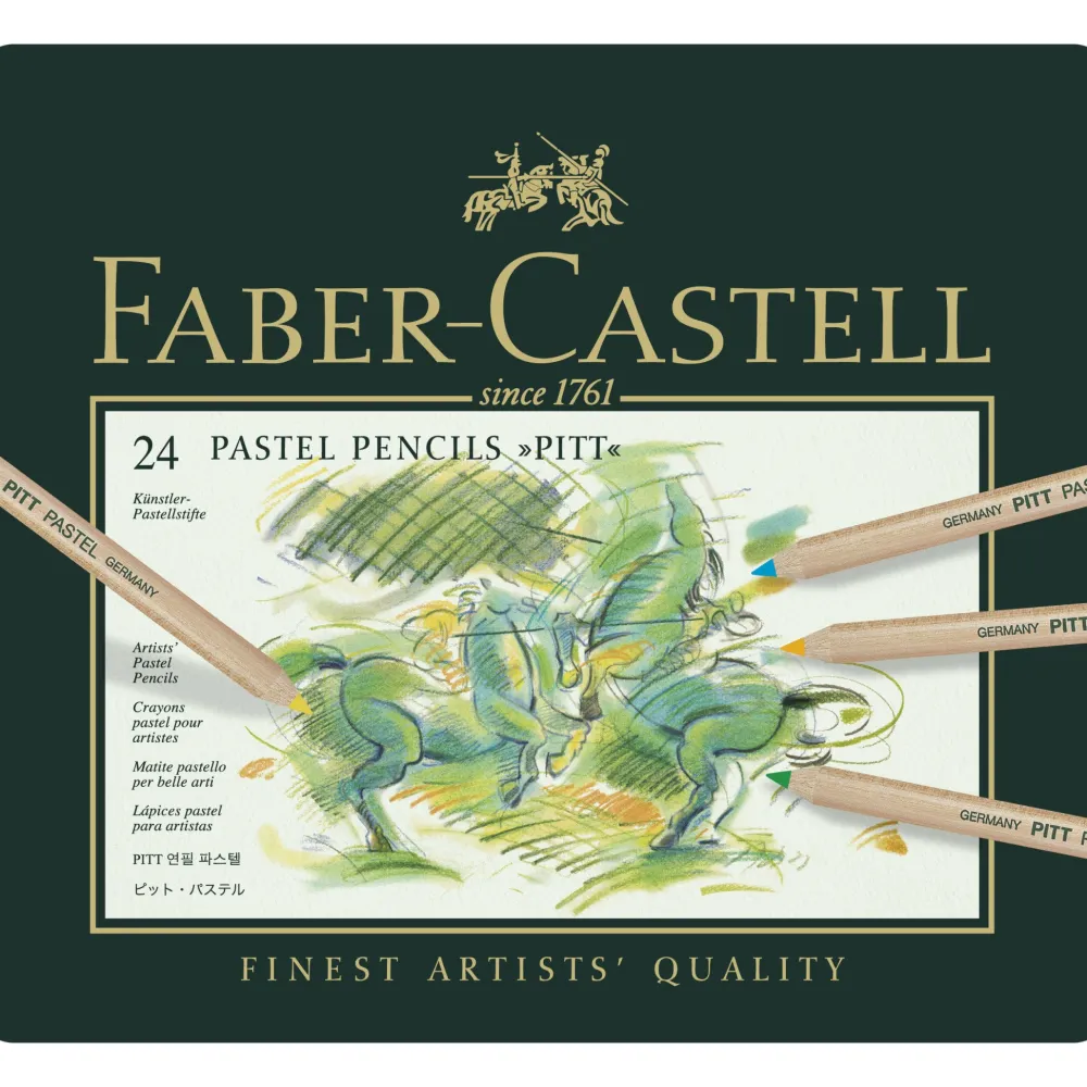 Faber-Castell Zestaw pasteli suchych w kredce Pitt Pastel - - 24 kolory
