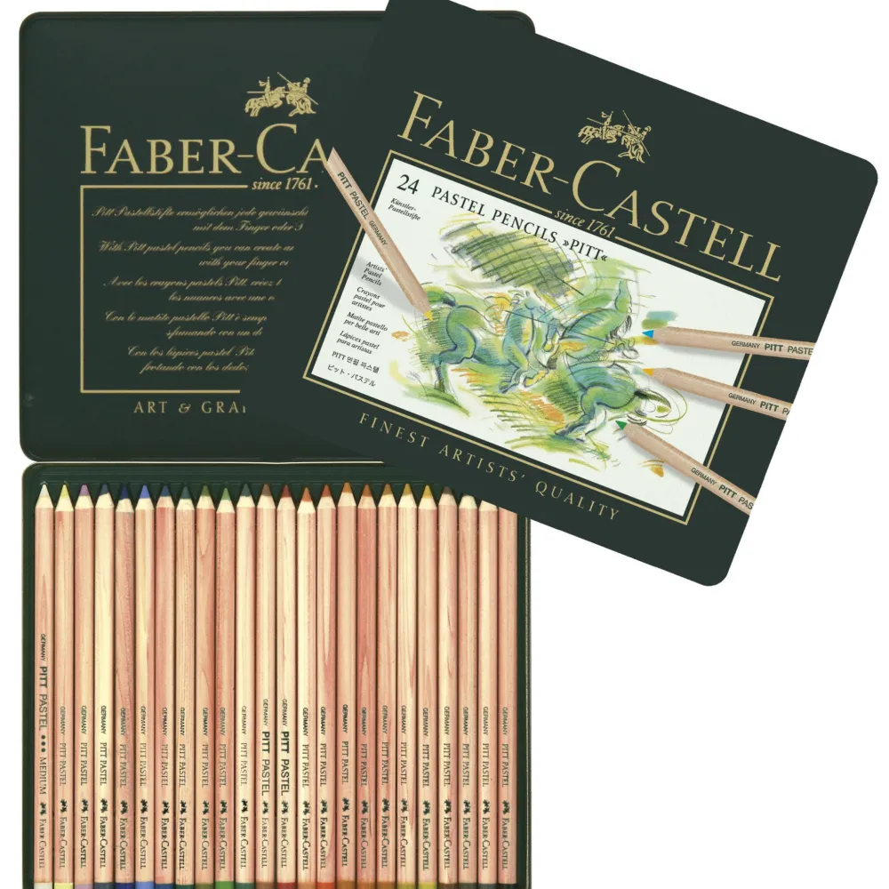 Faber-Castell Zestaw pasteli suchych w kredce Pitt Pastel - - 24 kolory