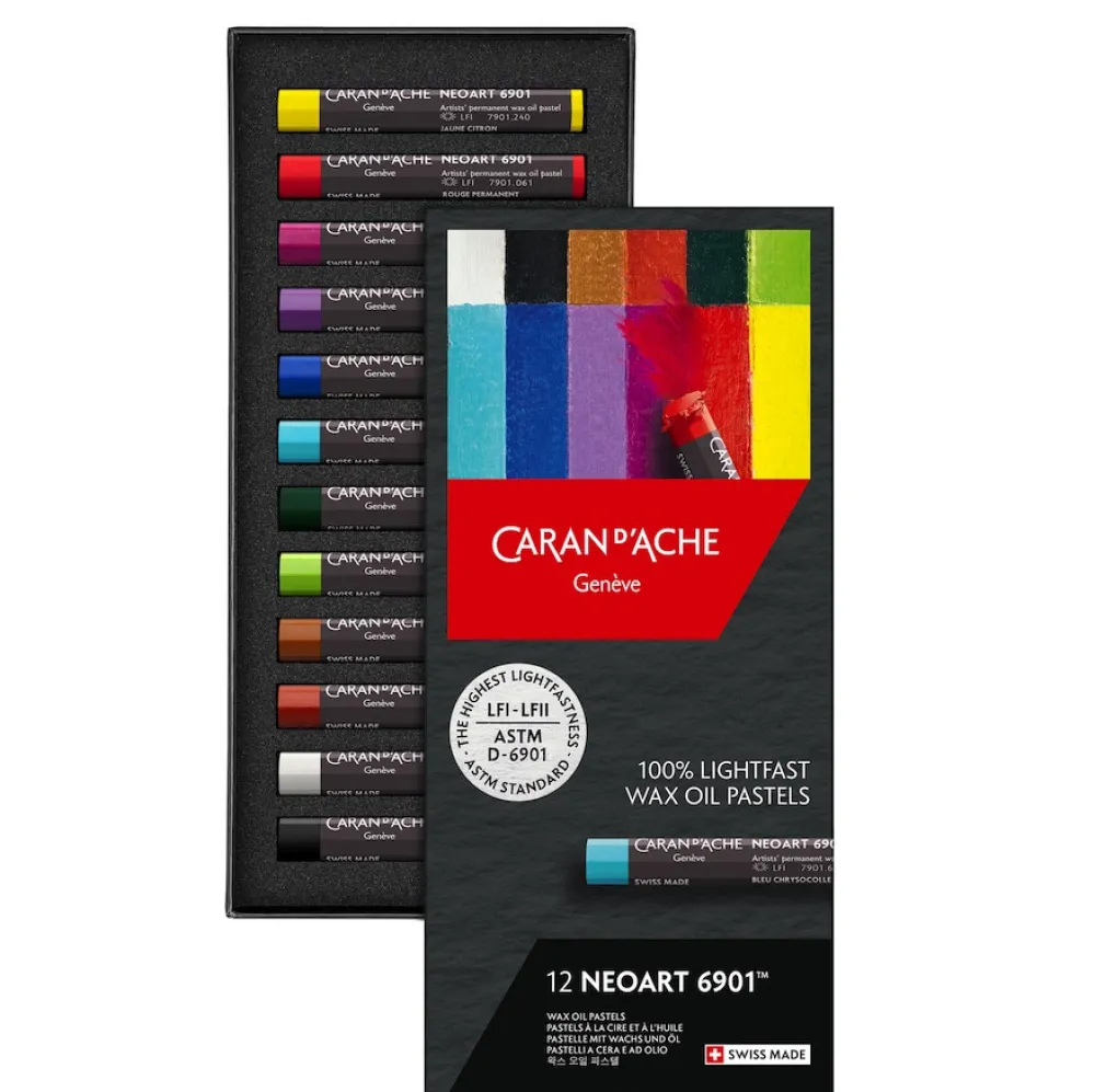 Caran d'Ache Zestaw pasteli woskowo-olejnych Neoart 6901 - - 24 kolory > Pastele