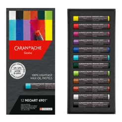 Caran d'Ache Zestaw pasteli woskowo-olejnych Neoart 6901 - - 24 kolory ><noscript><img width=