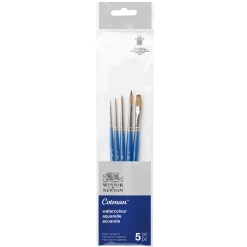 Winsor & Newton Zestaw pędzli Cotman do akwareli - - krótka rączka, 3 szt. > Pędzle Syntetyczne|Zestawy Pędzli