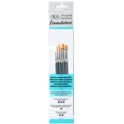 Winsor & Newton Zestaw pędzli Foundation do akwareli - - 6 szt.