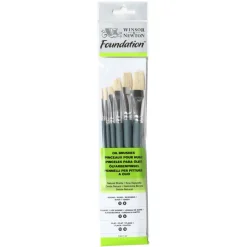 Winsor & Newton Zestaw pędzli Foundation do oleju - - 6 szt. > Zestawy Pędzli|Pędzle Naturalne