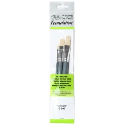 Winsor & Newton Zestaw pędzli Foundation do oleju - - 6 szt. > Zestawy Pędzli|Pędzle Naturalne